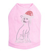 Chinese Crested with Santa Hat Dog Tank