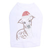 Italian Greyhound Face with Santa Hat Dog Tank