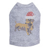 Dachshund # 2 with Santa Hat Dog Tank