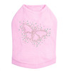 Pink  AB Butterfly dog tank for small and large dogs.