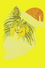 Sheltie Face (Tri Color) with Santa Hat - Yellow Bandana