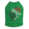 Pug with Santa Hat Dog Tank