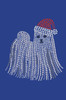 Maltese with Santa Hat - Royal Blue Bandana