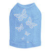 Rhinestone Butterflies dog tank for small and large dogs.