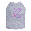 Pink & Purple Nailhead Butterfly dog tank for small and large dogs.