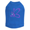 Pink & Purple Nailhead Butterfly dog tank for small and large dogs.