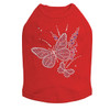 Pink Butterfly with Flowers dog tank for small and large dogs.