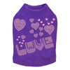 Pink & Purple Love dog tank for large and small dogs.