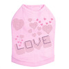 Pink & Purple Love dog tank for large and small dogs.