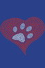 Red Heart with Paw #2 - Women's T-shirt