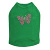 Pink Nailhead Butterfly dog tank for small and large dogs.