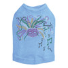 Mardi Gras mask with music notes dog tank for large and small dogs.