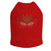 Mardi Gras mask dog tank for large and small dogs.