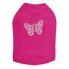 Silver Nailhead Butterfly dog tank for small and large dogs.