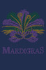 Madi Gras with Mask - Women's T-shirt