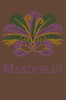 Madi Gras with Mask - Women's T-shirt