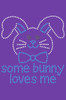 Some Bunny Loves Me (Blue) - Bandanna