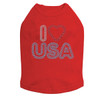 I Love USA dog tank for large and small dogs.
