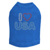 I Love USA dog tank for large and small dogs.