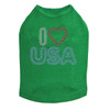 I Love USA dog tank for large and small dogs.