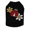 Glitter Ladybug & Daisies dog tank for small and large dogs.