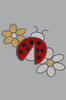 Glitter Ladybug & Daisies - Women's T-shirt