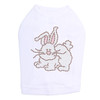 Easter Bunny Rhinestone Dog Tank