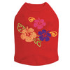 Satin Hibiscus dog tank for large and small dogs.