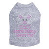 Some Bunny Loves Me (Pink) Rhinestone Dog Tank