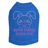 Some Bunny Loves Me (Pink) Rhinestone Dog Tank