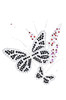 Black Butterfly with Flowers - Bandannas
