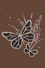 Black Butterfly with Flowers - Women's T-shirt