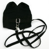 The Gavin Black Raw Silk Leash