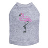 Pink Flamingo with Black Legs dog tank for small and big dogs