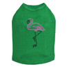 Pink Flamingo with Black Legs dog tank for small and big dogs