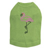 Pink Flamingo with Black Legs dog tank for small and big dogs