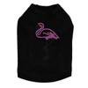Pink Flamingo with Black Legs dog tank for small and big dogs