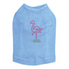 Pink Flamingo in Grass dog tank for small and big dogs