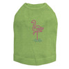 Pink Flamingo in Grass dog tank for small and big dogs