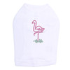 Pink Flamingo in Grass dog tank for small and big dogs