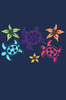 Satin Sea Turtles with Flowers - Bandanna