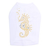 Seahorse - Nailhead dog tank for small and big dogs