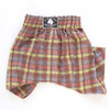 Brown & Lime Seersucker Boxer Shorts for Dogs