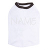 Custom Name or Phrase - Clear Rhinestones - Dog Tank