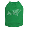 Dolphin - Rhinestone dog tank for small and big dogs