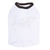Dolphin - Rhinestone dog tank for small and big dogs