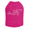 Dolphin - Rhinestone dog tank for small and big dogs