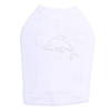 Dolphin - Small rhinestone dog tank for small and big dogs