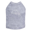 Dolphin - Small rhinestone dog tank for small and big dogs
