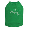 Dolphin - Small rhinestone dog tank for small and big dogs